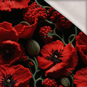 FLOWERS 3D M. 7 - Wintersweat angeraut mit Elastan ITY