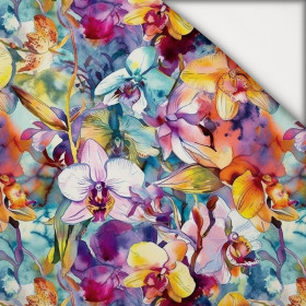 FLOWERS WZ.56 - Wintersweat angeraut mit Elastan ITY