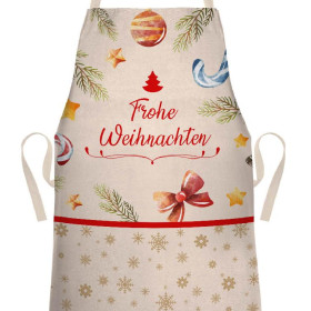 Weihnachtsschürze - Frohe Weihnachten / VÁNOČNÍ DEKORACE