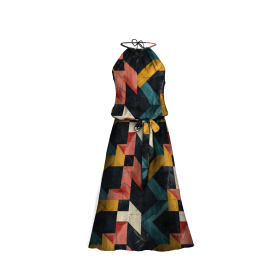 GEOMETRIC WZ. 1 - Wintersweat angeraut mit Elastan ITY