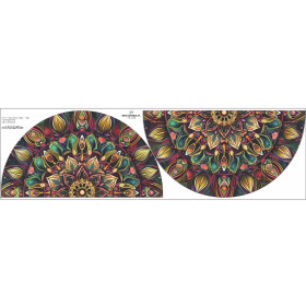 GREEN MANDALA m.1 - Tellerrock-Panel 