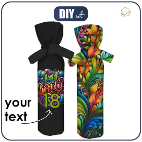 Weinflaschen-Überzug - Happy Birthday wz. 2 - DIY set