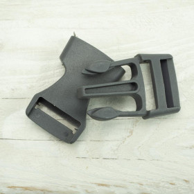 Steckschnalle aus Kunststoff P 20 mm - grau