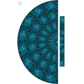 SPITZEN SCHMETTERLINGE / blau - Maxirock Panel