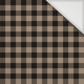 KARO VICHY - MELANGE BEIGE - Webware für Tischdecken