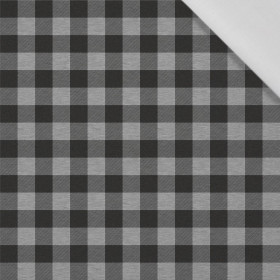 KARO VICHY - MELANGE HELLGRAU - Baumwoll Webware