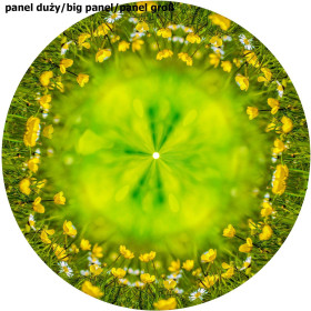 SUMPFDOTTERBLUME - groß Tellerrock-Panel 