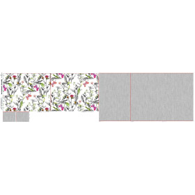 TURNBEUTEL MIT TASCHE - WIESE / schmetterlinge - Nähset