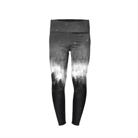 MÄDCHEN THERMO LEGGINGS (DORA) - WALD OMBRE (WINTER IM GEBIRGE) - Nähset