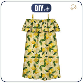 Carmenausschnitt Kleid (LILI) - LEMON wz.2 - Nähset 