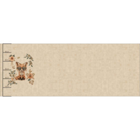 FOX STEAMPUNK FOREST - panoramisches Paneel (60cm x 140cm) Viskose-Jersey 