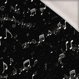 MUSIC NOTES M. 3 - Wintersweat angeraut mit Elastan ITY