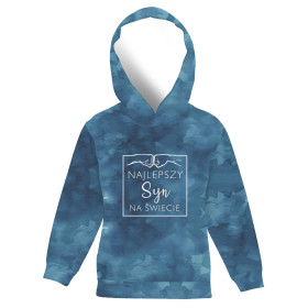 KINDER HOODIE (ALEX) - SYN / CAMOUFLAGE pat. 2 (dunkelblau) - Nähset