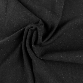 SCHWARZ / Silber - Sommersweat mit Lurexfaden