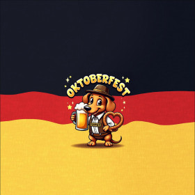 OKTOBERFEST - panel (75cm x 80cm)  Hydrophober angerauter Wintersweat