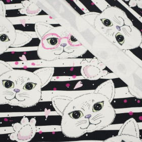 KATZEN MIT BRILLEN / rosa - SP250 Sommersweat