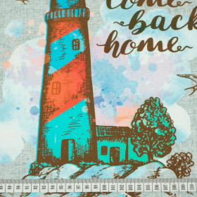 COME BACK HOME - Paneel Sommersweat 