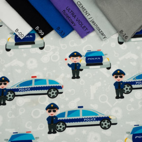 POLIZEI / hellgrau -  Sommersweat