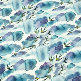 AQUARELL SCHWALBEN - Viskose-Jersey WE210