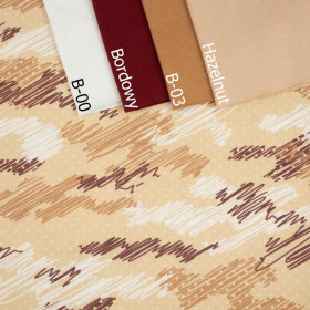 CAMOUFLAGE - Kritzelei / senf - bio single jerset mit Elastan  Sommersweat