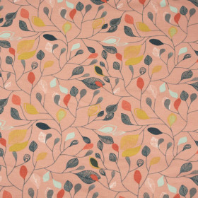 BLÄTTER / Flamingo Pink - Bio Single Jersey Sommersweat