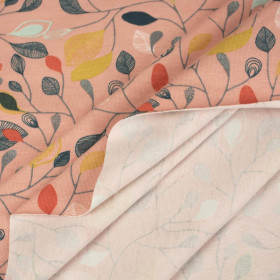 BLÄTTER / Flamingo Pink - Bio Single Jersey Sommersweat