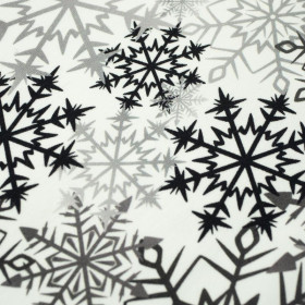 SCHNEEFLOCKEN / grau - Paneel Sommersweat 