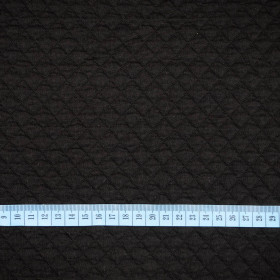 SCHWARZ - gestepptes Strickstoff