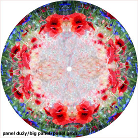MOHNBLUMEN Ms. 1 - groß Tellerrock-Panel 