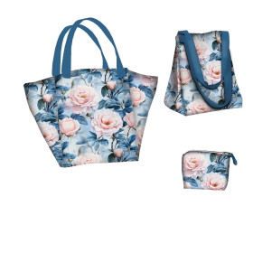 XL Tasche mit Utensilientasche 2 in 1 - PASTEL FLOWERS WZ.14 - Nähset