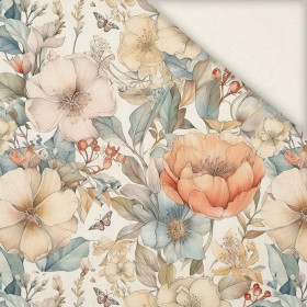 PASTEL FLOWERS WZ.15- Slub Weave