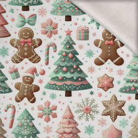 Pastel Christmas wz. 2 - Wintersweat angeraut mit Elastan ITY