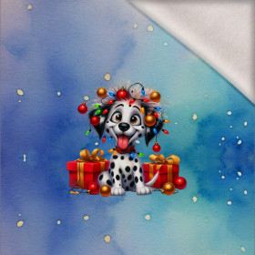 Christmas animal wz. 4 - panel (60cm x 50cm) Wintersweat angeraut mit Elastan ITY