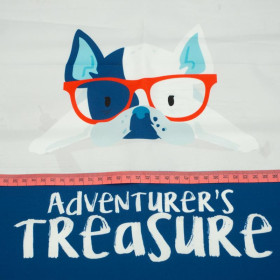 HUND MIT BRILLE - Paneel Wasserabweisende Webware EN