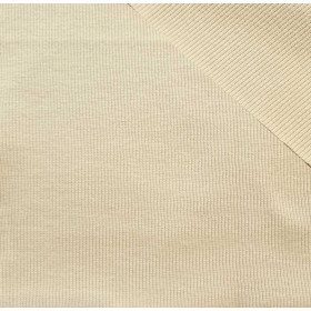 D-207 STROH BEIGE - Strickware gerippt