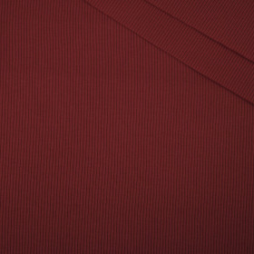 D-31 DUNKELROT - Strickware gerippt