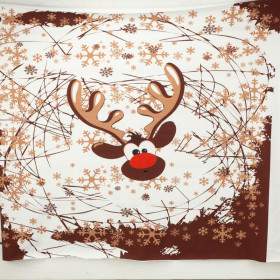 RENTIER / braun L (75cm x 80cm) - Paneel Single Jersey TE210