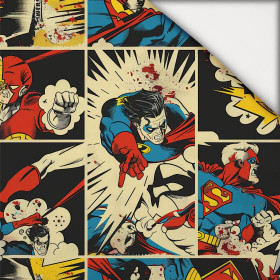 RETRO COMICS M.5 - leichte Maschenware angeraut