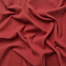 RIB JERSEY - POTTERS CLAY/ Ziegelrot 