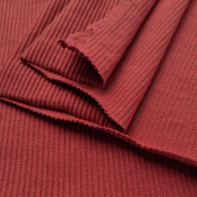 RIB JERSEY - POTTERS CLAY/ Ziegelrot 