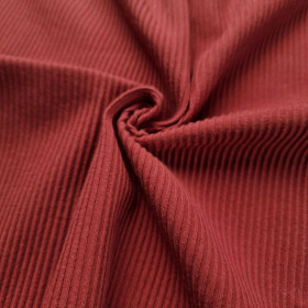 RIB JERSEY - POTTERS CLAY/ Ziegelrot 
