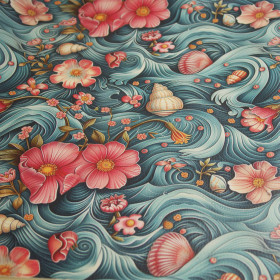SEA WORLD m. 2 (46 cm x 50 cm) - dickes geprägtes Kunstleder
