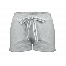 Kindershorts - melange hellgrau 134-140