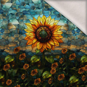 STAINED GLASS WZ.10 - panel (60cm x 50cm) Wintersweat angeraut mit Elastan ITY