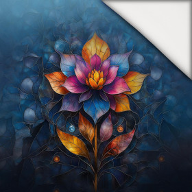 STAINED GLASS WZ.4 - Paneel (60cm x 50cm) leichte Maschenware angeraut