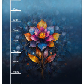 STAINED GLASS WZ.4 - Paneel (75cm x 80cm) Sommersweat mit Elastan ITY