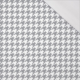 GRAUE HAHNENTRITT / WEIẞ - Single Jersey