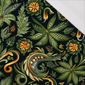 Hemp leaves WZ. 3- Single Jersey mit Elastan ITY