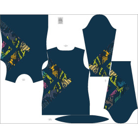 DAMEN THERMO BLUSE (PATTY) - REGENBOGEN ZEBRAS Ms. 2 - Nähset