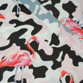 CAMOUFLAGE FLAMINGOS - Nylonstoff